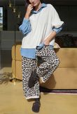 Scamp Leopard Demi Bloom Pant Stone /10 =